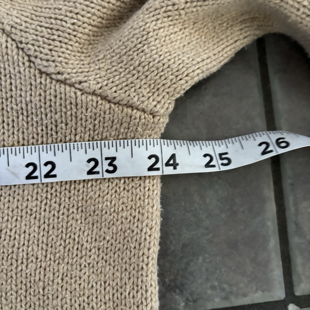 Polo Ralph Lauren Sweatshirt Mens Large Tan Crew Neck Sweater Long Sleeve - Picture 4 of 7